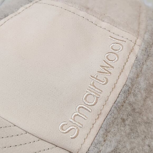 Smartwool Patchwork Almond Cream Wool Blend Ball Snap Back Cap Women's OS - Picture 7 of 12